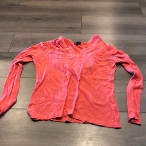 Women’s Gap super soft hoodie orange sweater long sleeve hood hooded